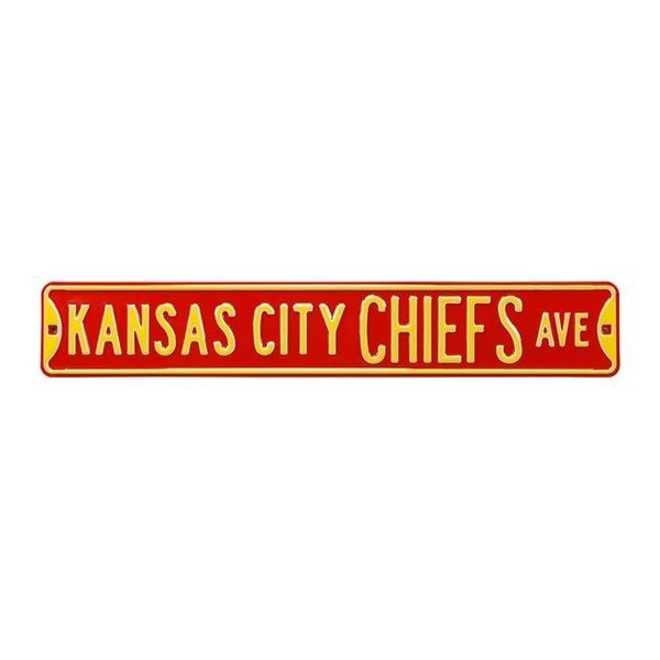 Authentic Street Signs Authentic Street Signs 35055 Kansas City Chiefs Avenue Street Sign 35055